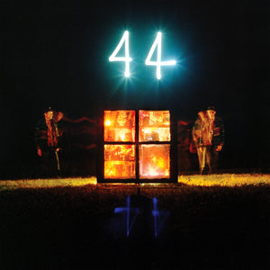 44 by Joel Plaskett artwork from the vinyl boxset featuring light art at night